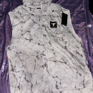 Men's Project Rock Rival Fleece Sleeveless zip up